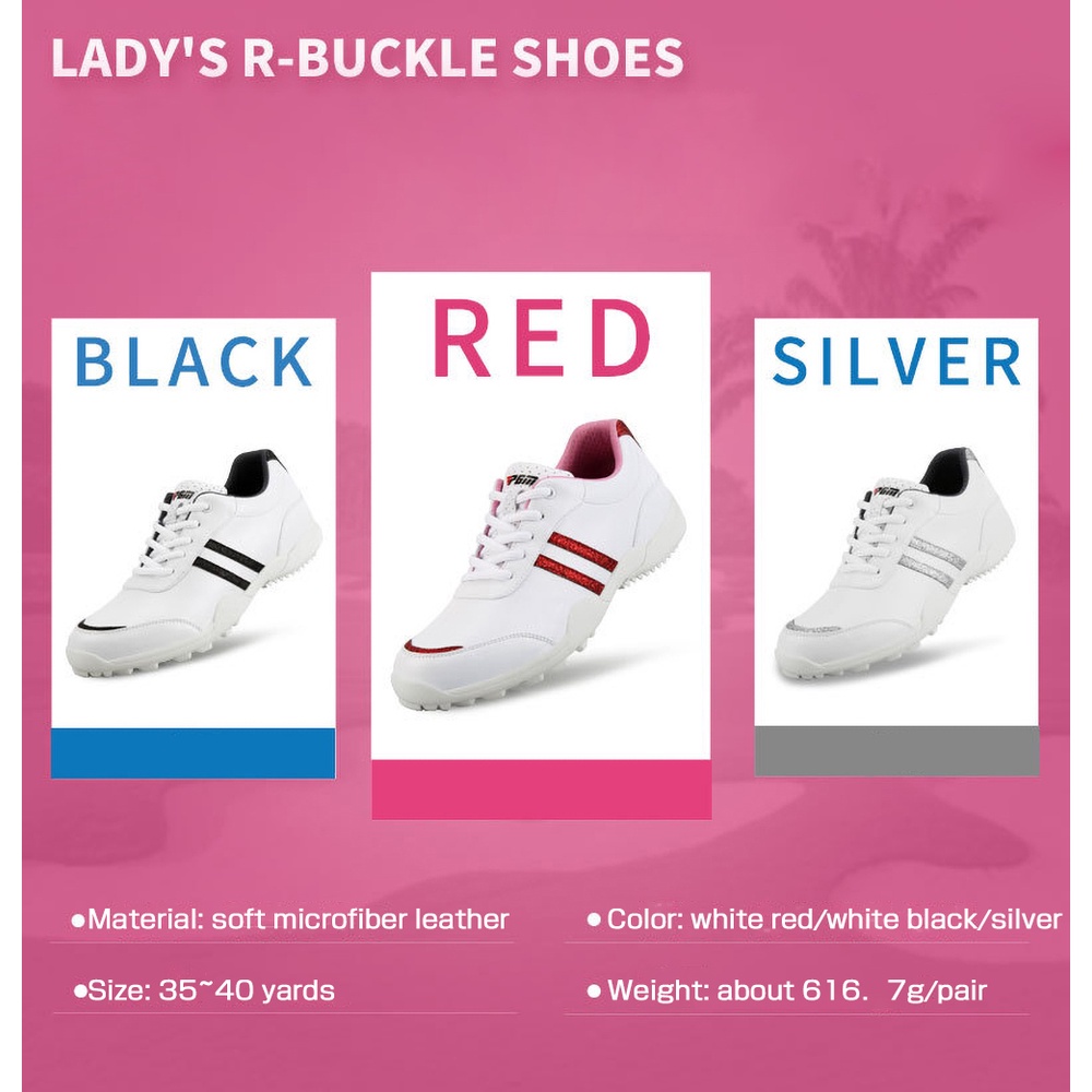 Giày thể thao chơi golf chống trượt thoáng khí năng động dành cho nữ