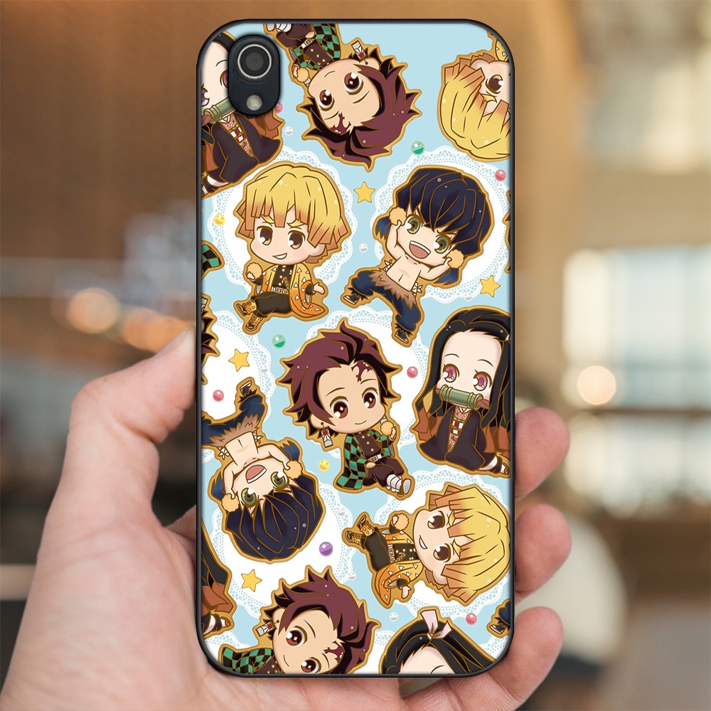 Ốp lưng Vivo Y91c viền đen in hình Zenitsu Kimetsu no Yaiba