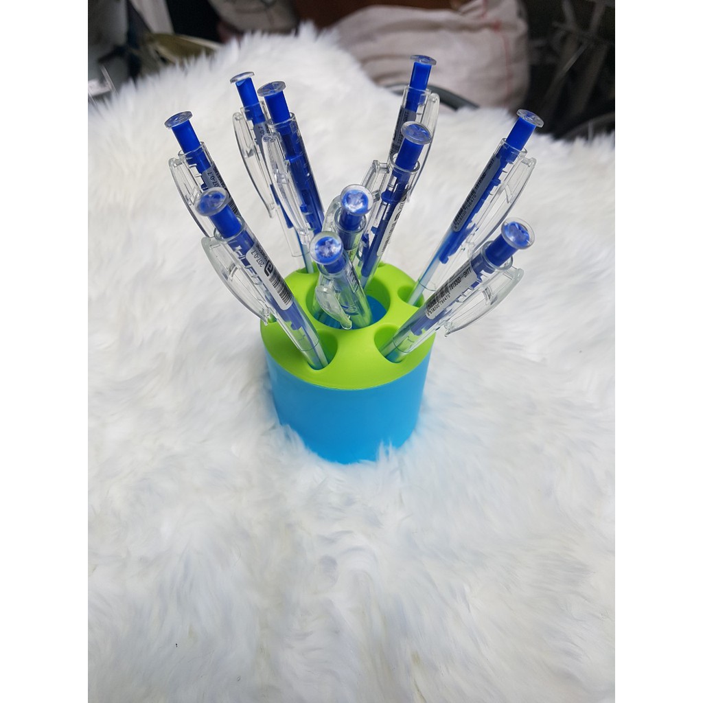 [ TẶNG LY ĐỰNG BÚT ] COMBO 10 BÚT MỰC XANH TL - 27