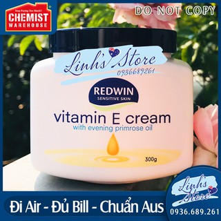 Kem dưỡng Redwin Cream Vitamin E 300g 💙 Chemist Warehouse - Úc
