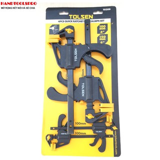 Bộ 4 kẹp nhanh Tolsen 10209