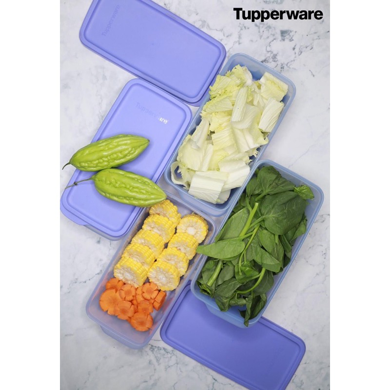 Tupperware- hộp trữ ngăn mát tím - freeship + quà tặng | BigBuy360 - bigbuy360.vn