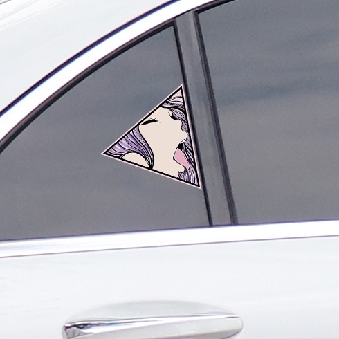 1 Đề Can Phản Quang JDM Trái Phải Hoạt Hình Nhật Bản Trang Trí Xe Hơi / Xe Máy Hai Chiều Gợi Cảm Đẹp Mắt