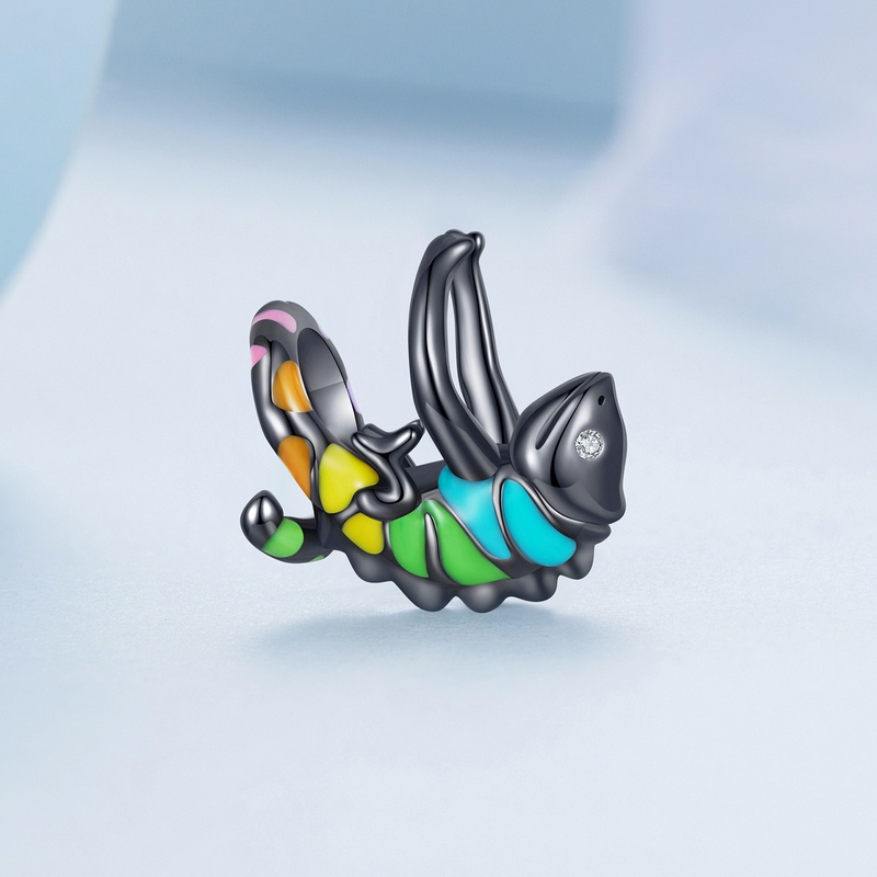 Mặt vòng cổ Bamoer hình tắc kè hoa thời trang