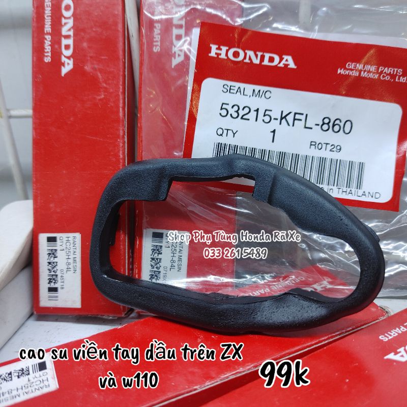 Cao su viền tay dầu thắng dĩa W110 thái và ZX zin Made in Thailand