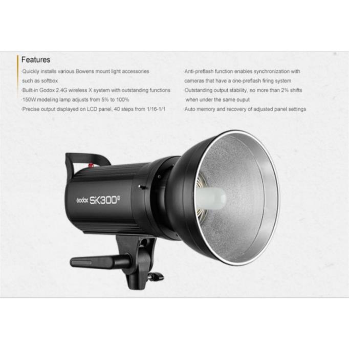 Đèn Flash studio Godox SK300II Hàng Chính Hãng Bảo Hành 12 tháng