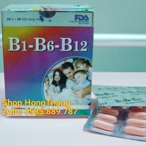 Vitamin B1-B6-B12 bổ sung vitamin, khoáng chất, bồi bổ cơ thể, người thiếu vitamin, nâng cao thể trạng, người mệt mỏi