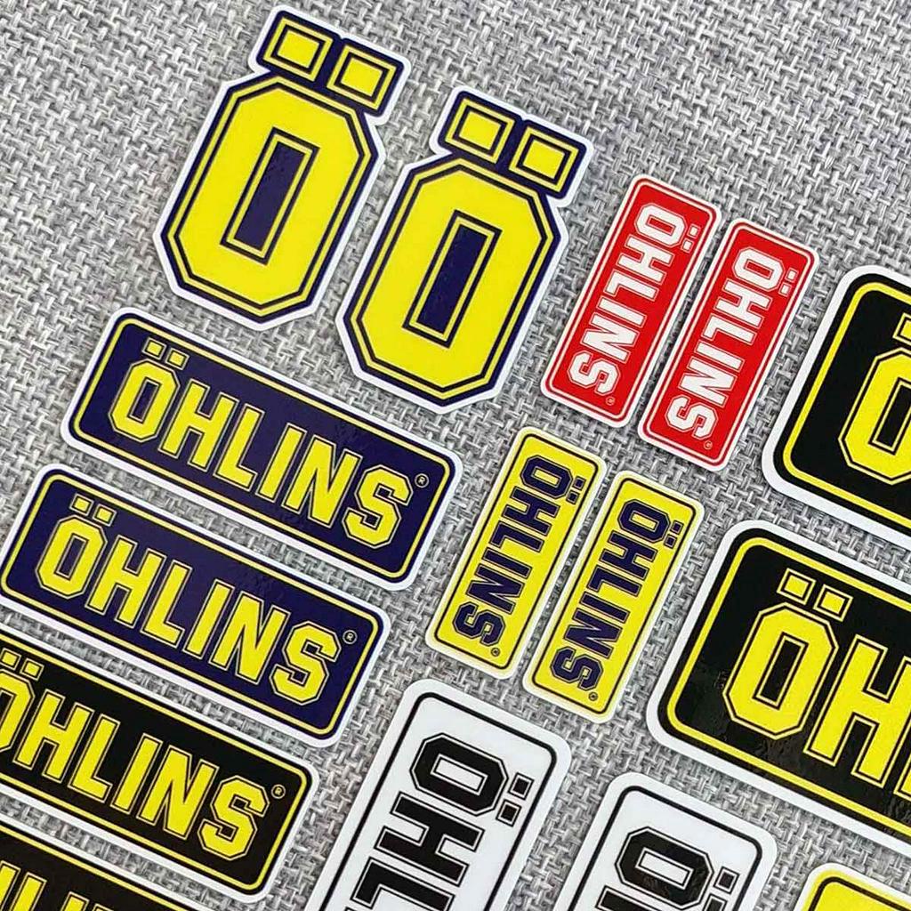 Miếng dán phản quang trang trí xe mô tô No.L093 Ohlins