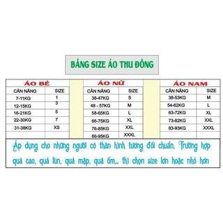 áo thu đông gia đình