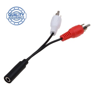 (MỚI) Dây cáp âm thanh Z9Z1 chuyển từ đầu cái sang 2 đầu Phono RCA đực 3.5mm