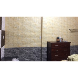 Xốp Dán Tường Giả Đá, Kích thước 70cm x 77cm Hàng Loại 1