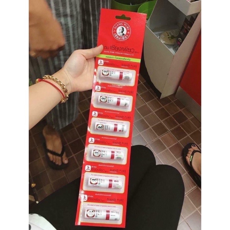 Ống Hít Thông Mũi Đỏ Siang Pure Thái Lan