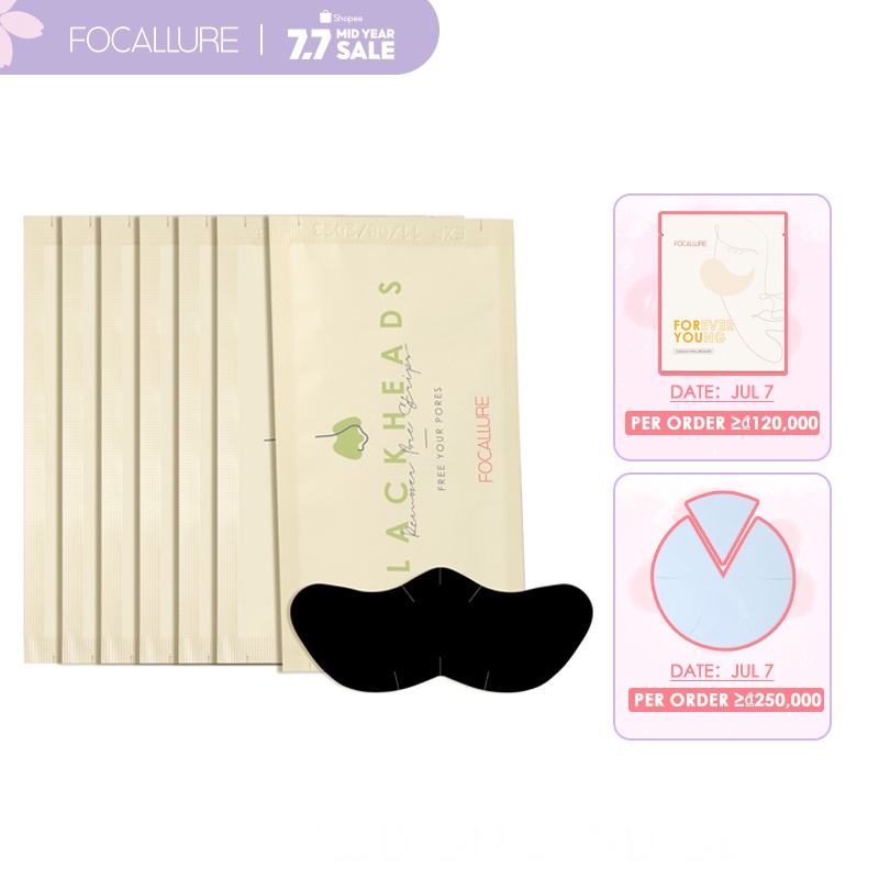 Miếng dán mũi lột mụn đầu đen FOCALLURE làm sạch sâu 2.2g | BigBuy360 - bigbuy360.vn