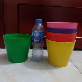 Set 6 cái chậu nhựa tròn nhỏ