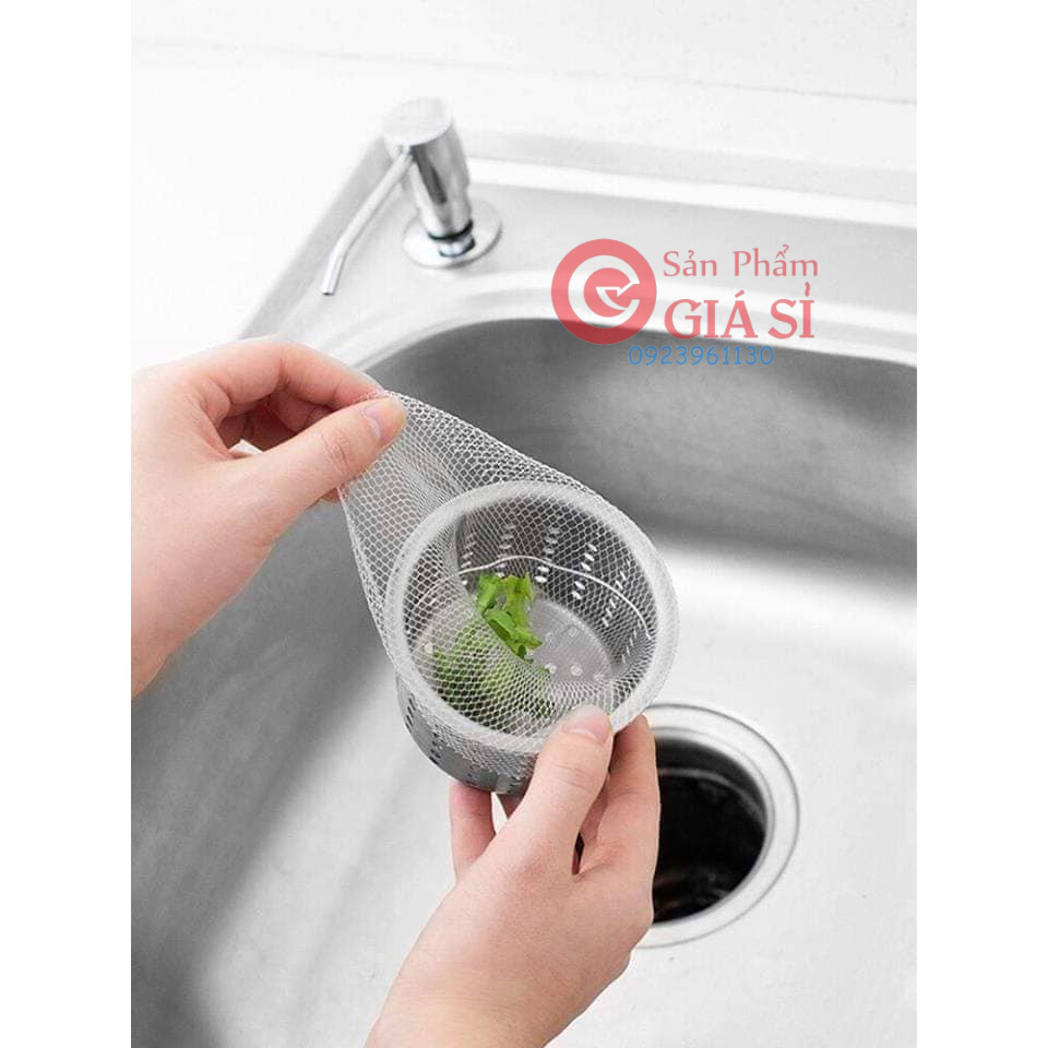 Combo 100- 200-300 túi lọc rác bồn rửa chén có dây buộc ❤️freeship❤️
