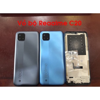 Vỏ bộ Realme C20/C11 2021(Lưng + xương + kính camera + nút nhựa)