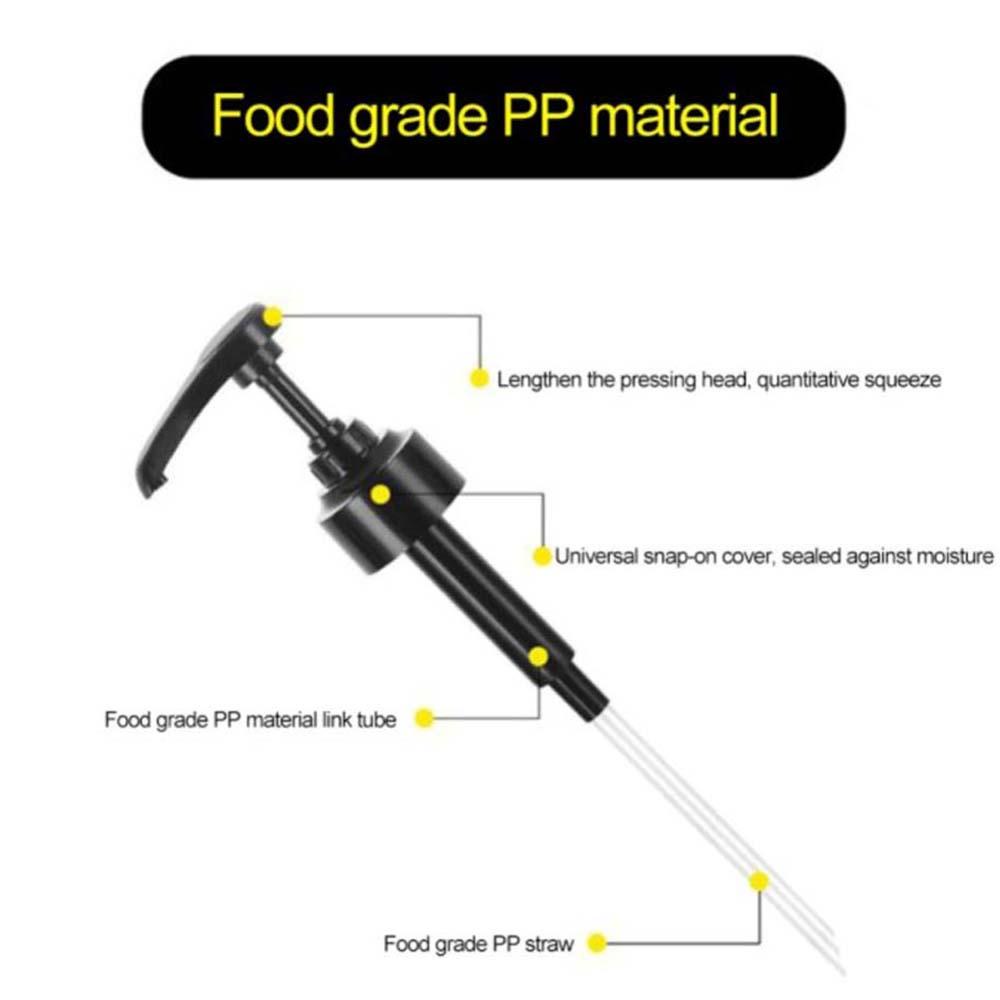 YIYU Bộ 5 Vòi Bơm Dầu Dạng Nhấn Bằng Nhựa Tiện Dụng