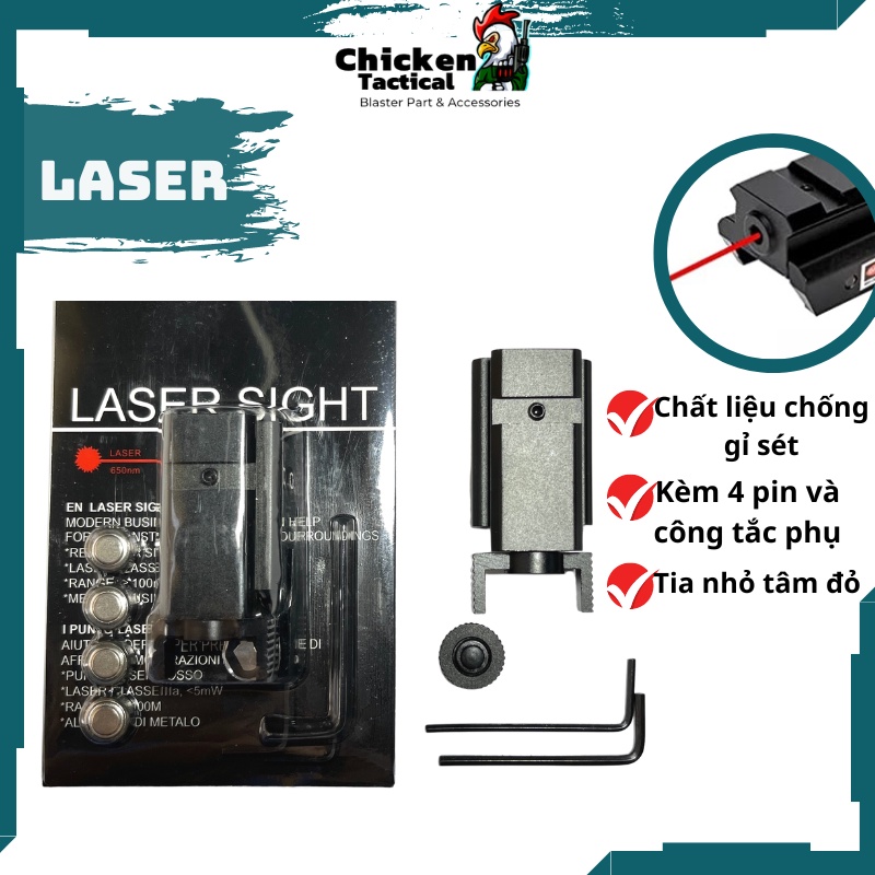 Đèn laze laser con gián tia đỏ định vị ổ mồi