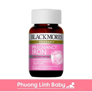 Sắt Bầu Blackmores Pregnancy Iron 30v Úc