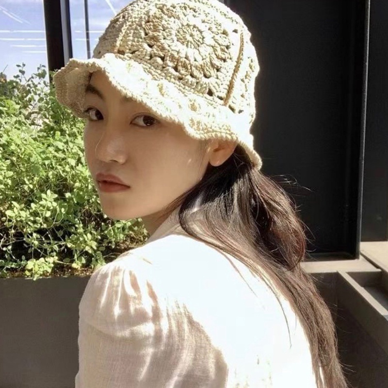 Nón vành đan len handmade thời trang dành cho nữ