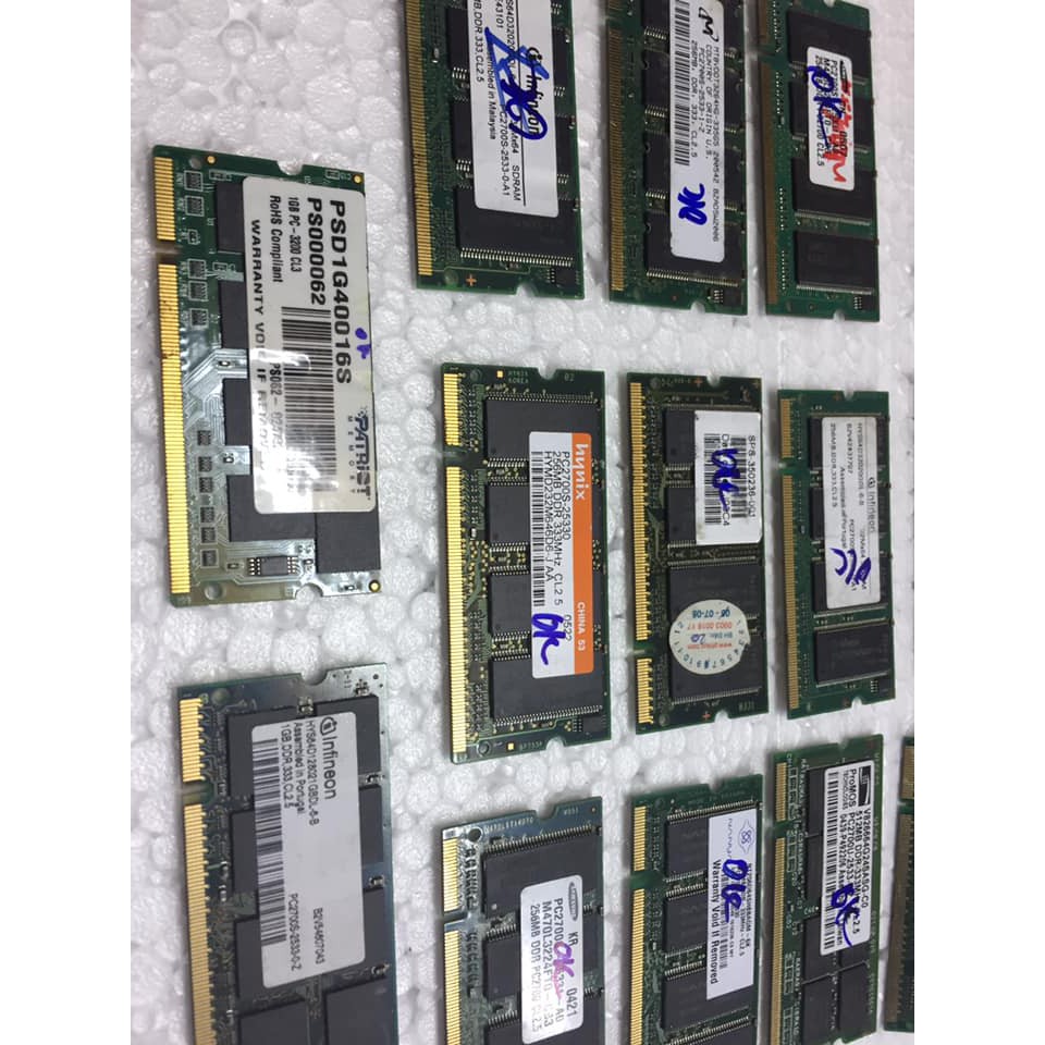 Ram DDRam I Laptop 512Mb PC 333 PC 400