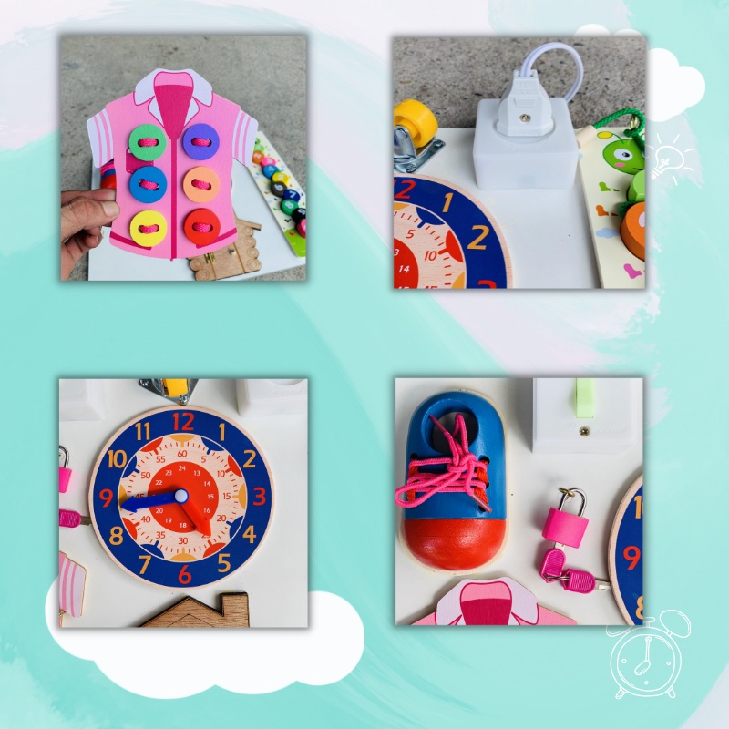 Bảng Bận Rộn Busy Board - Giúp Bé Luôn Bận Rộn và Phát Triển Kĩ Năng