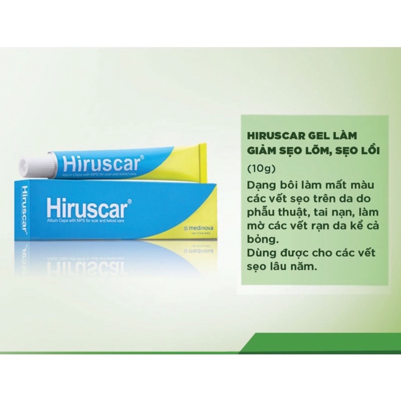 Gel liền sẹo Hiruscar 5g