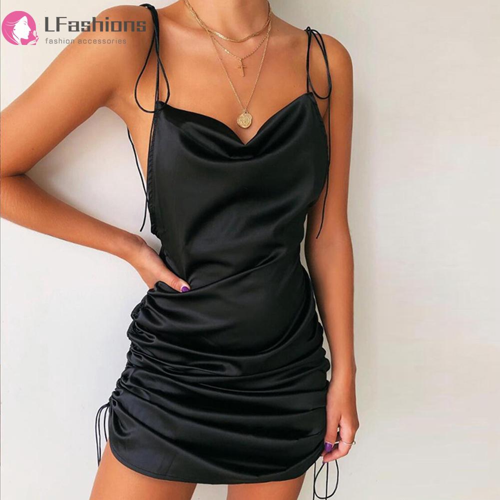 Đầm không tay màu trơn gợi cảm thời trang cho nữ | BigBuy360 - bigbuy360.vn