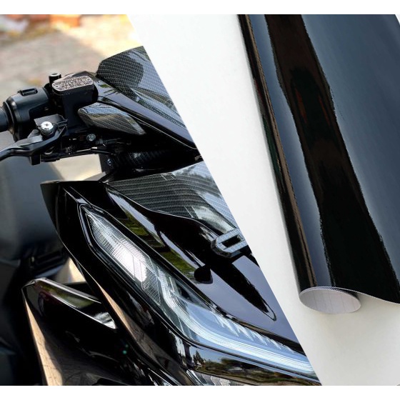 Cuộn decal đề can decan đen bóng dán trang trí ô tô xe máy, điện thoại- 100cmx 120cm