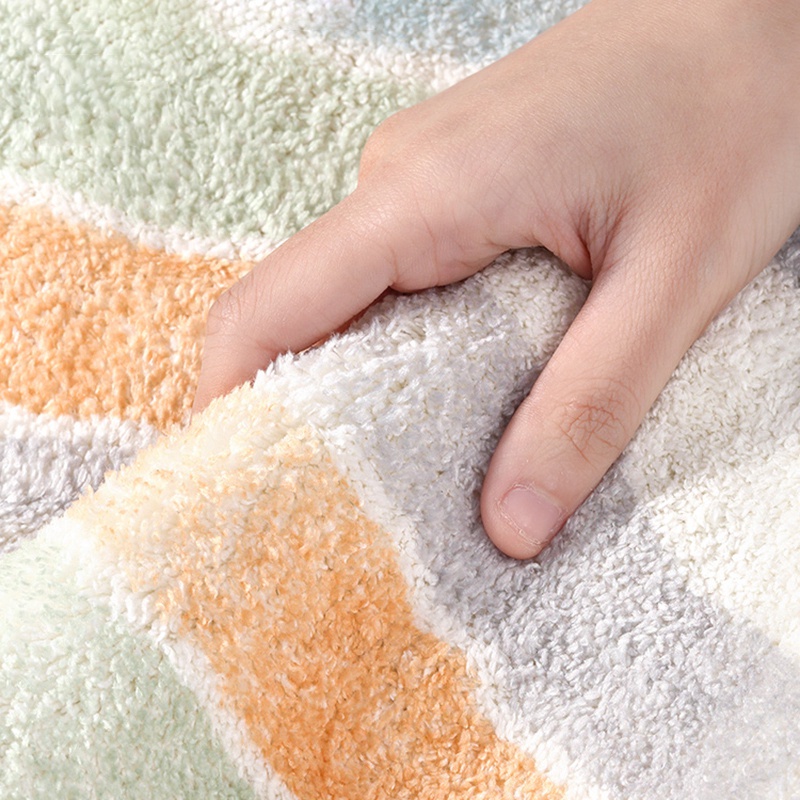 Thảm Dài Trải Sàn Mềm Mại Chống Trượt Họa Tiết Hình Học Trang Trí Phòng Khách / Phòng Ngủ