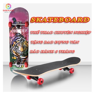 Ván Trượt Cao Cấp 9 lớp Gỗ Phong Mặt Cong 2 Chiều Thể Thao Chuyên Nghiệp - SPORT SKATEBOARD DISPLAY