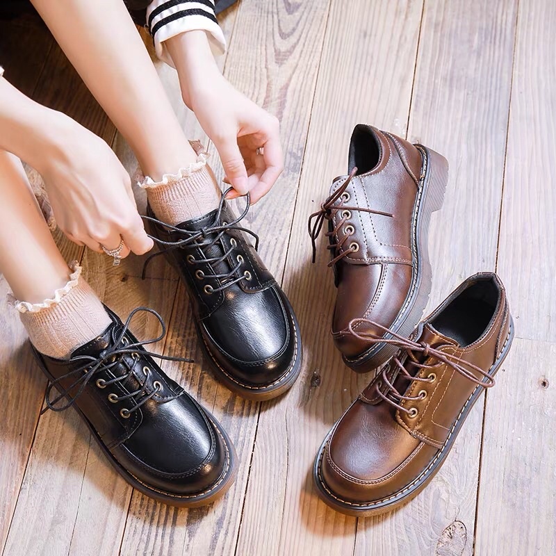 Giày oxford nữ phong cách vintage, cổ điển
