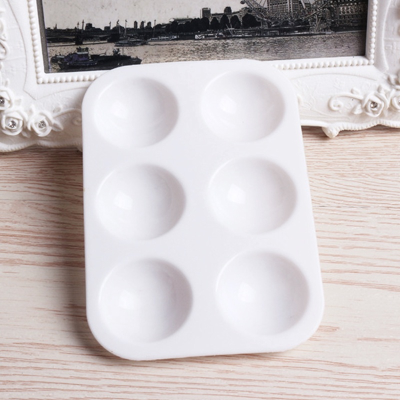 Set 12 Bảng Pha Màu Nước 6 Lỗ Hình Chữ Nhật Tiện Dụng