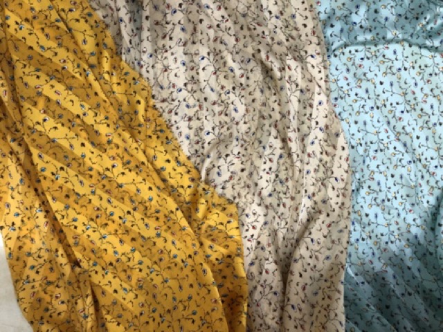 Vải voan hoa nhí cao cấp