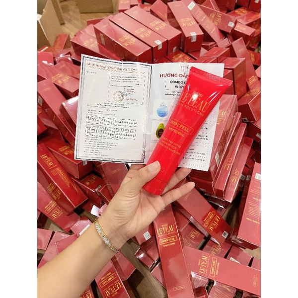 Body Peel Le'peau ⚡ Freeship ⚡peel da cơ thể 7 ngày sáng mịn.