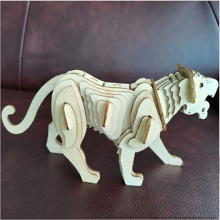 Đồ chơi lắp ghép gỗ 3D Con hổ
