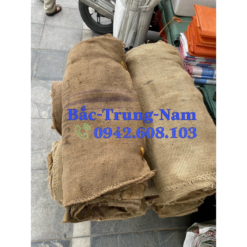 Bao tải gai  dùng để ủ bia + bảo dưỡng bê tông, quấn ẩm thân cây