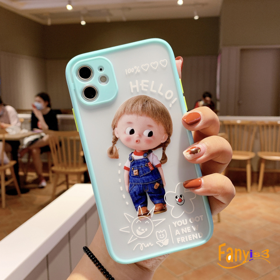 Iphone 8 7 6 6s Plus Ốp Lưng Điện Thoại Nhựa Mềm Hình Cô Gái Đáng Yêu | BigBuy360 - bigbuy360.vn