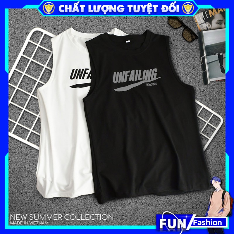 Áo ba lỗ nam áo 3 lỗ nam UNIFUN mã CL Q áo tanktop nam kiểu lót trơn dáng rộng sát nách co giãn tập gym cao cấp mùa hè | BigBuy360 - bigbuy360.vn