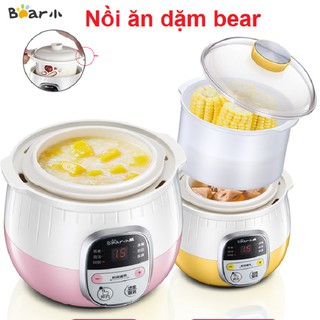 [CÓ LỒNG HẤP] Nồi Nấu Cháo, Ninh, Hầm, Cách Thủy BEAR 4 Trong 1