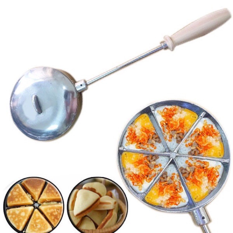 2 khuôn bánh trứng cút nướng trái sáng gang Huỳnh Anh
