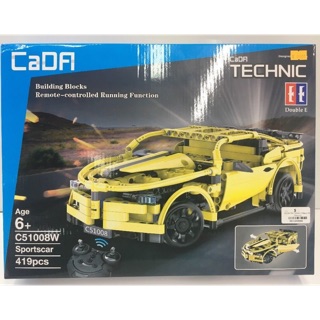 Lắp ráp xếp hình Technic C51008W - Xe thể thao vàng động cơ có điều khiển