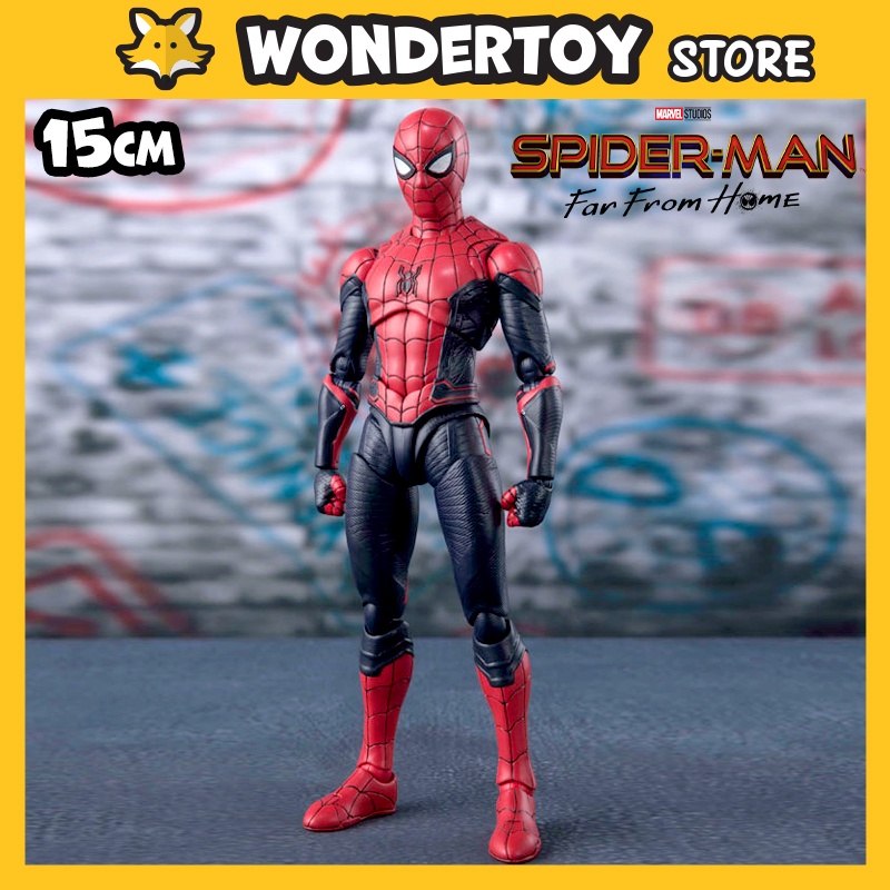 Mô hình SHF Spider Man Far From Home Upgraded Suit Marvel 15cm (BL)