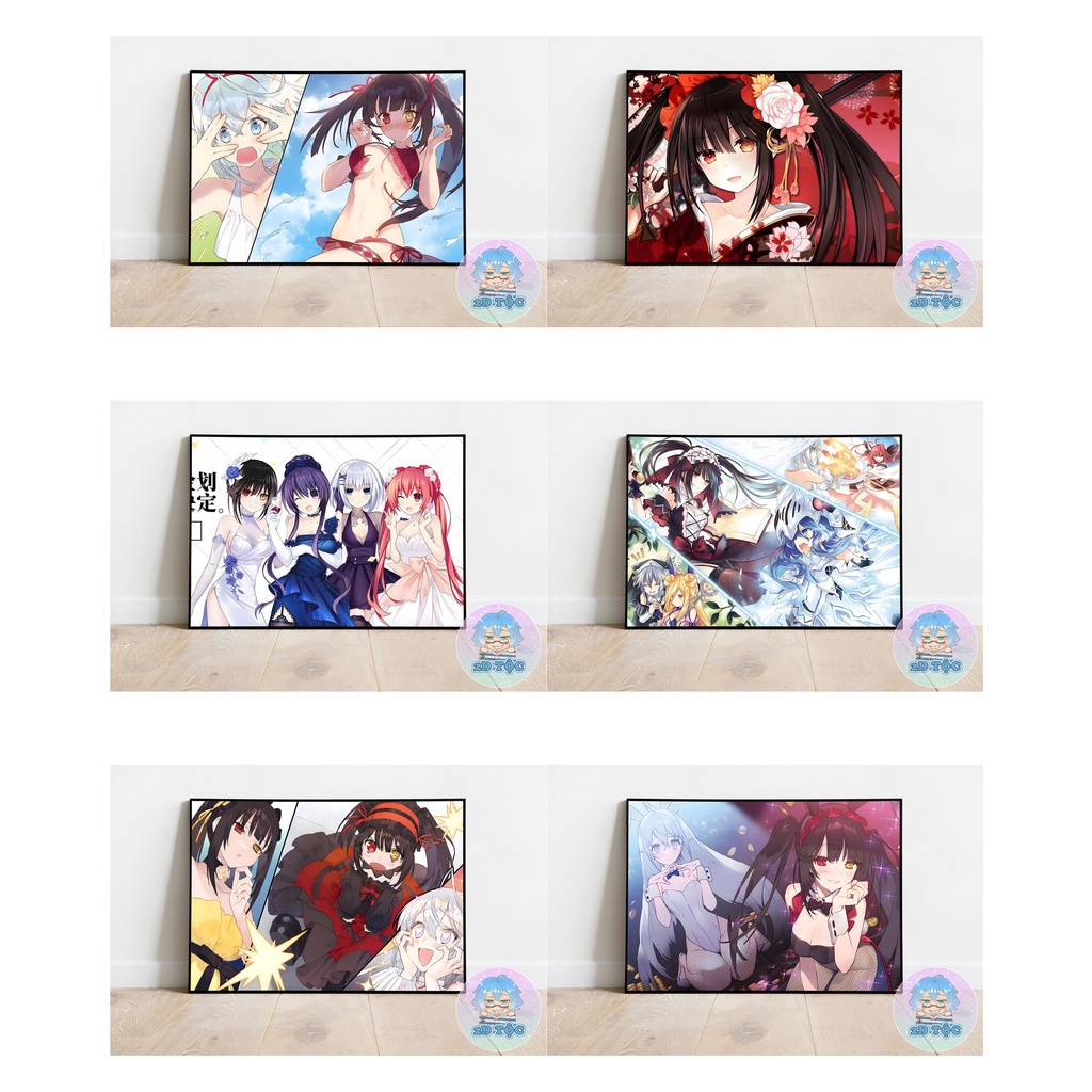 TRANH POSTER A3 TOKISAKI KURUMI (17) ANIME MANGA DATE A LIVE CHẤT LIỆU GIẤY CAO CẤP - 2D TỘC SHOP