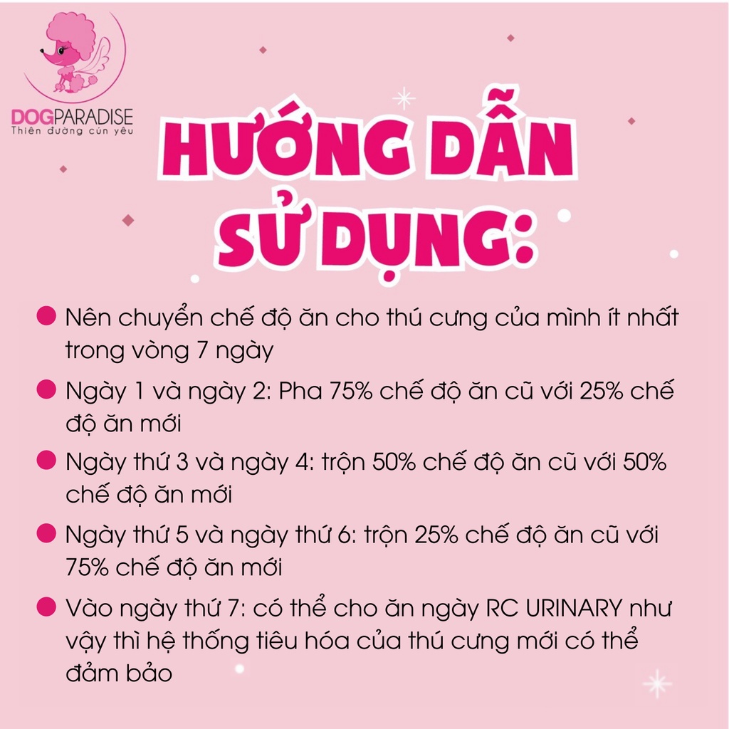 Thức ăn hỗ trợ điều tr.ị bệnh đường tiết niệu cho chó Royal Canin Urinary túi 2kg - Dog Paradise