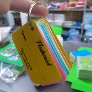 Combo 50 bộ Thẻ Flashcard 5 màu bo góc