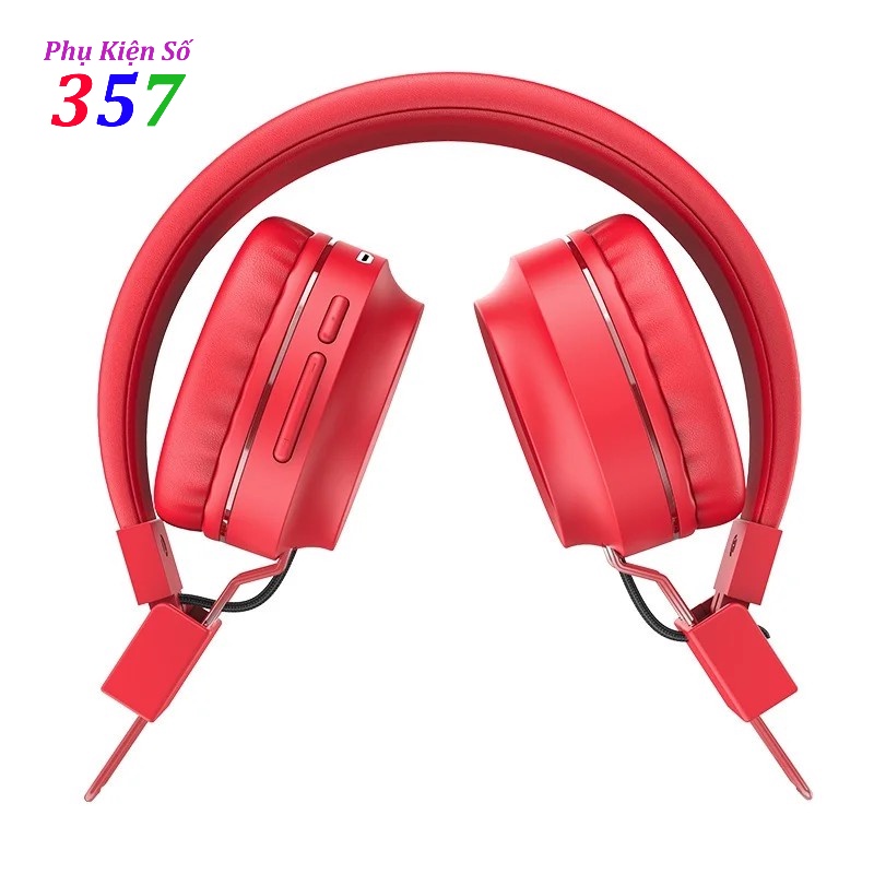 Tai nghe Bluetooth Hoco W25 Tai Nghe Chụp không dây tích hợp micro cho Máy Tính Laptop PC - Chính Hãng