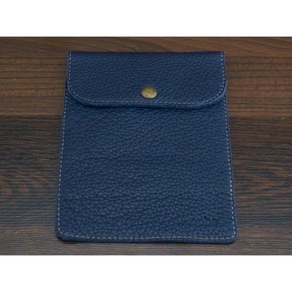 Ví Đăng Kiểm Oto Màu Xanh Navy Da Bò Thật