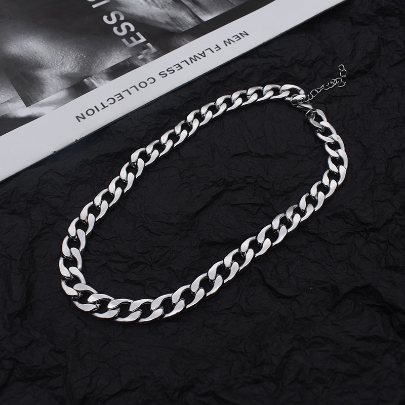 Vòng cổ Kiểu Xích Dày Phong Cách hip hop Đơn Giản Thời Trang Cho Nam Và Nữ