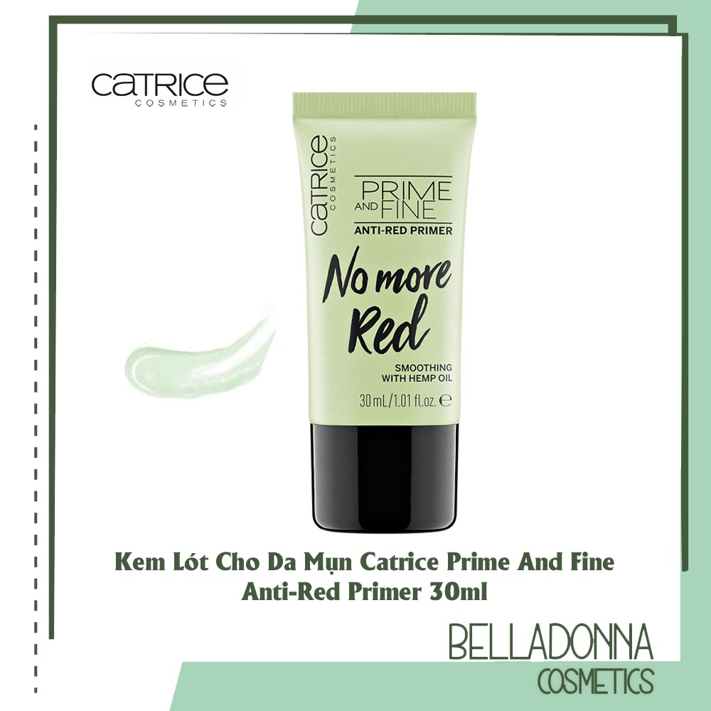 Kem Lót Cho Da Mụn Catrice Prime And Fine Anti-Red Primer 30ml